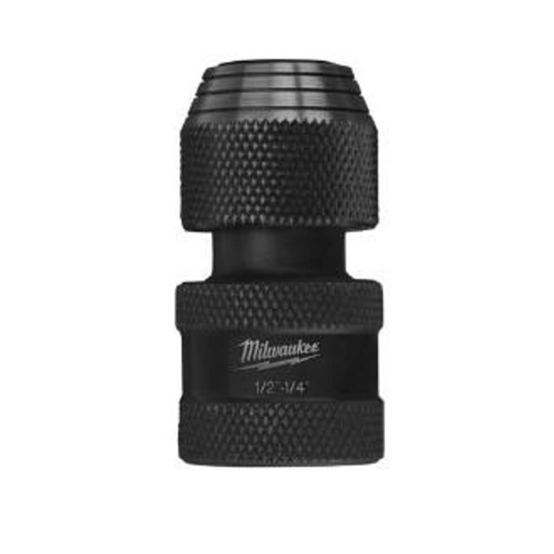 Milwaukee Adapter Milwaukee SHOCKWAVE Quick Change Adapter 1/2" to 1/4" 48-03-4410