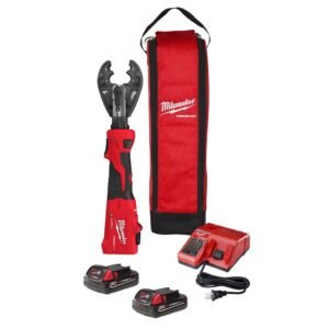 Milwaukee Inline Press Milwaukee M18 FORCE LOGIC 6T Linear Utility Crimper Kit 2978-22BG