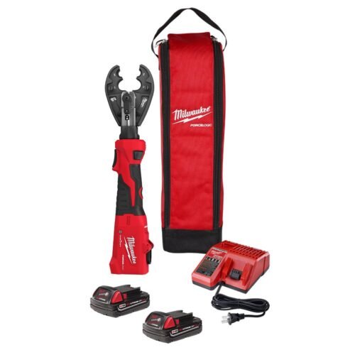Milwaukee Inline Press Milwaukee M18 FORCE LOGIC 6T Linear Utility Crimper Kit 2978-22BG