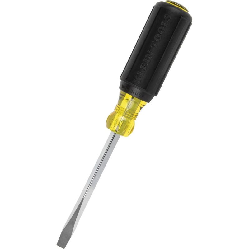 Klein Tools 1/4-Inch Keystone Screwdriver, 4-Inch Square Shank 600-4