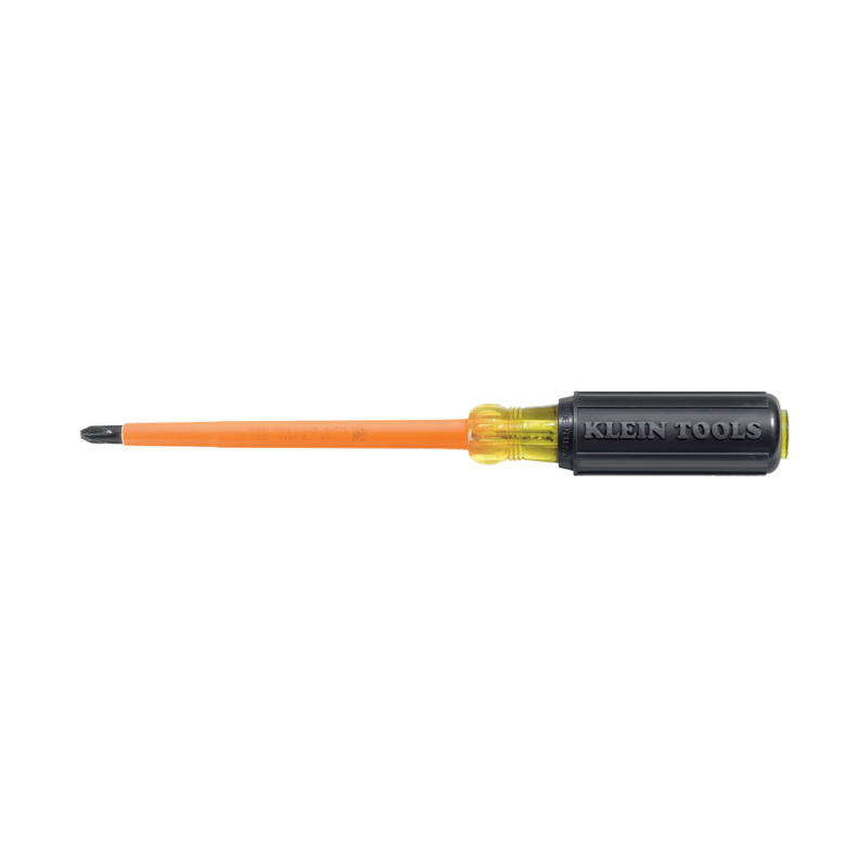Klein Tools Insulated Screwdriver, #2 Phillips, 4-Inch Round Shank 603-4-INS
